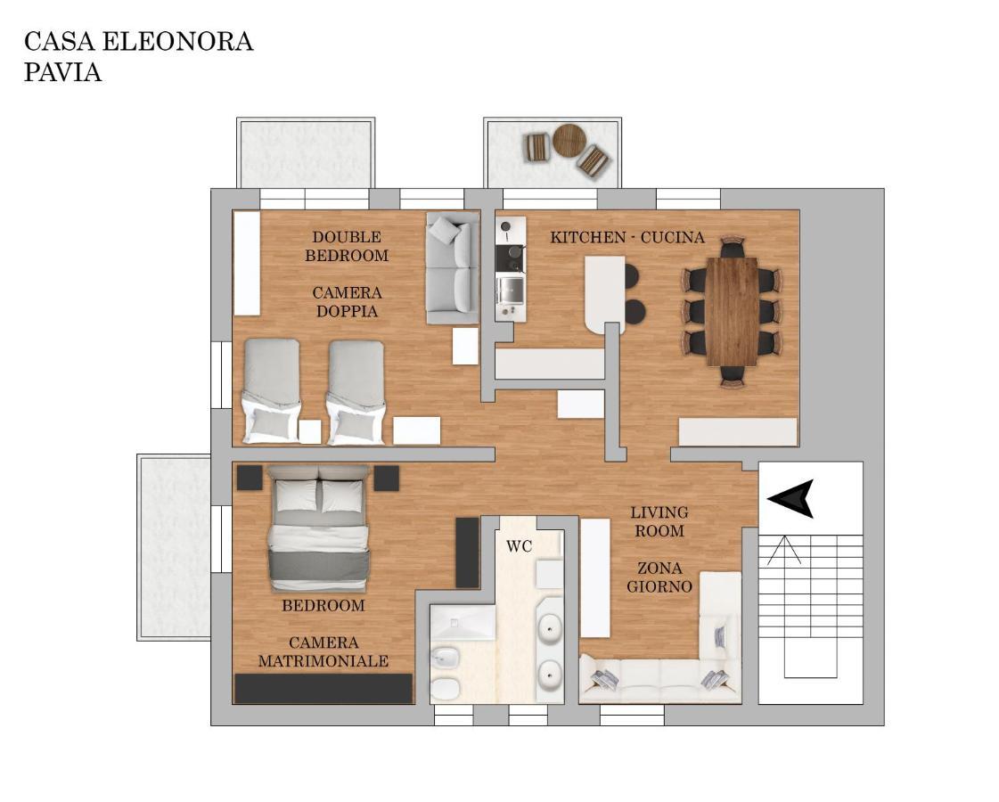 דירות Casa Eleonora - Pavia - By Host4U מראה חיצוני תמונה